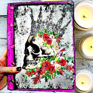 Fallen Queen Anatomy & Wild Roses Art Journal Set Composition Style Lined